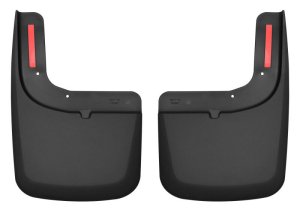 Ford F-250 Mud Guards - Front - Husky Liners - Custom Contoured with Flares - Black - 2017